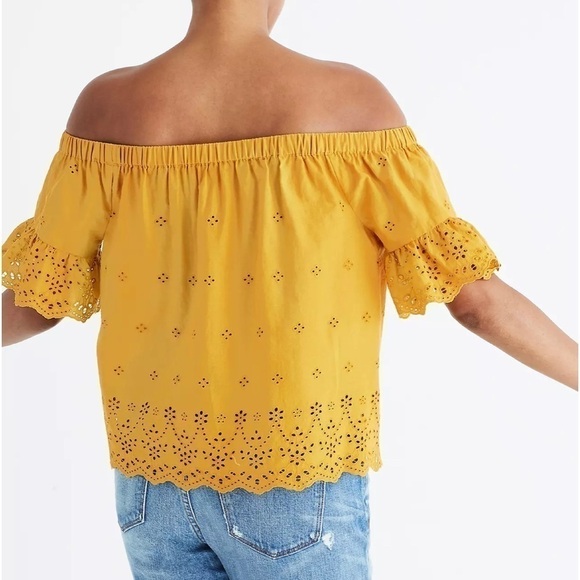 Madewell Eyelet off the shoulder top size XS - Picture 2 of 8